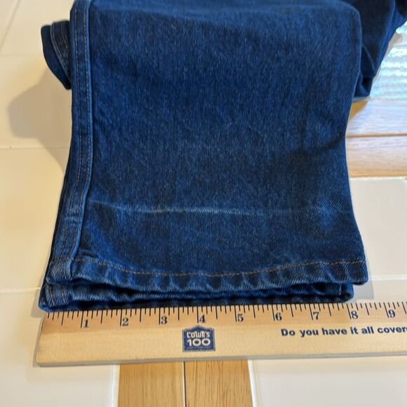 Rustler Men’s Dark Wash Straight Leg Denim Jeans Sz 44x30 - Picture 7 of 8